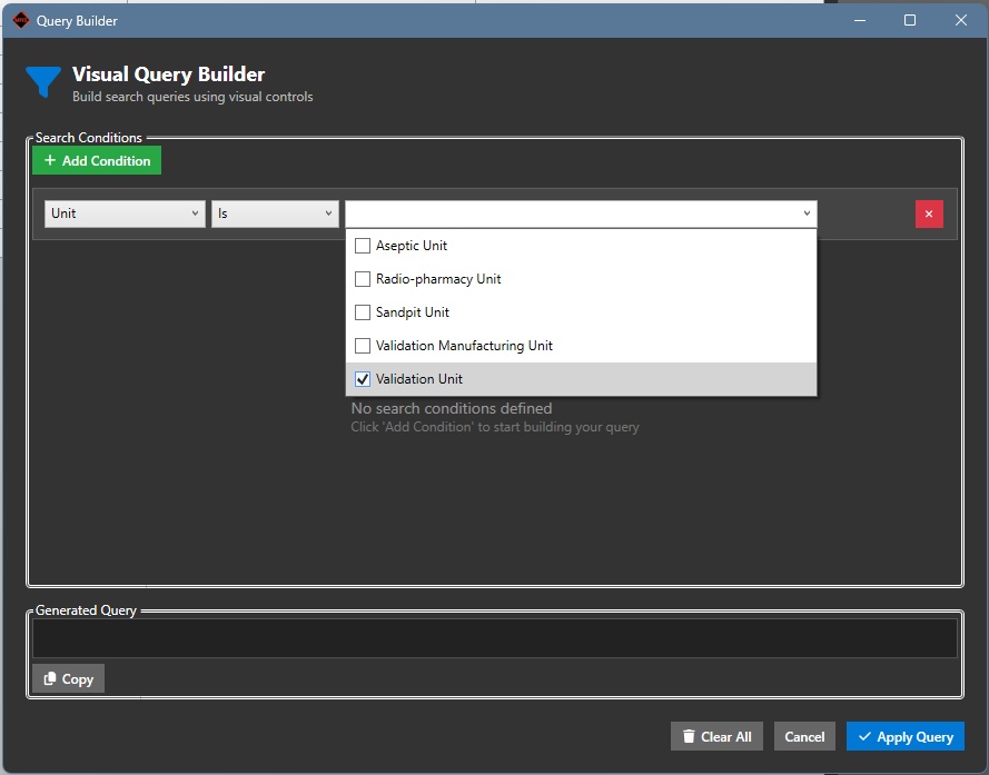 Advanced Search | MRS 3 Documentation