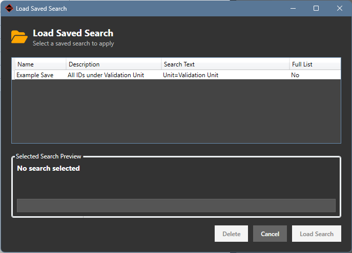 Advanced Search | MRS 3 Documentation