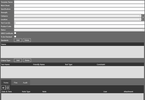 Test Templates | MRS 3 Documentation